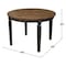 International Concepts Round 44 in Round Top Dining Table with 4 Ladderback Chairs, Hickory/Washed Coal, 44 in W, 44 in L K45-144R-C57-4 - alternate 3